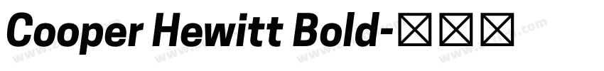 Cooper Hewitt Bold字体转换